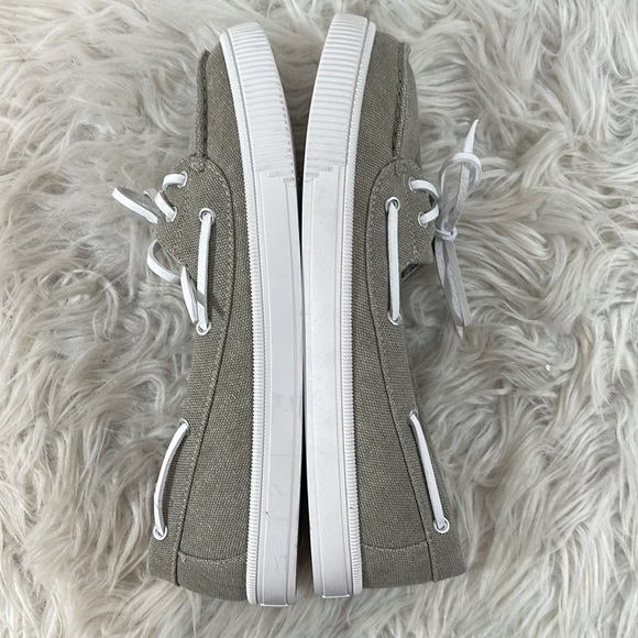 ROCK & CANDY Duffy Gray Canvas Boat Slip On Loafers Shoes Size 11 NEW - Picture 9 of 11